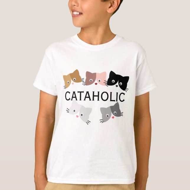 Camiseta Gatinhos Curiosos Felizes (Frente)