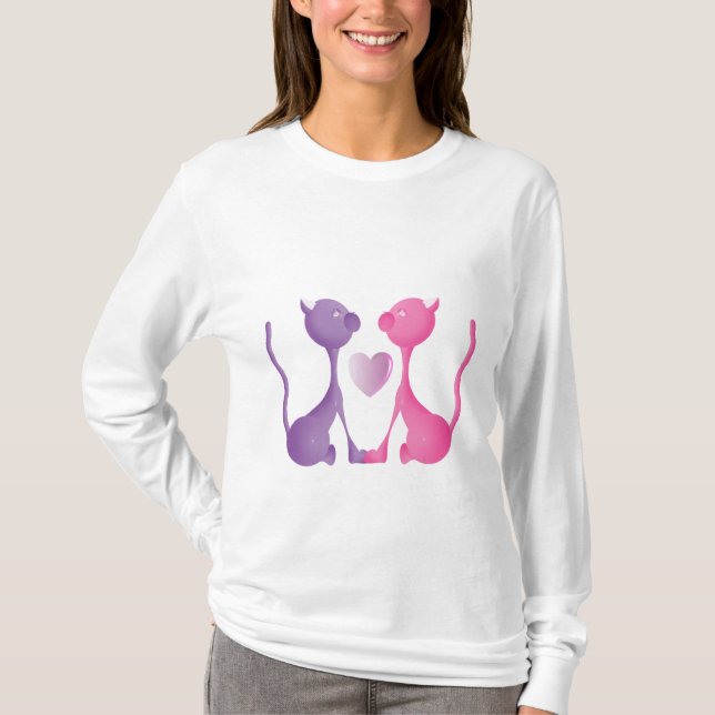 Camiseta Gatinhos de amor (Frente)