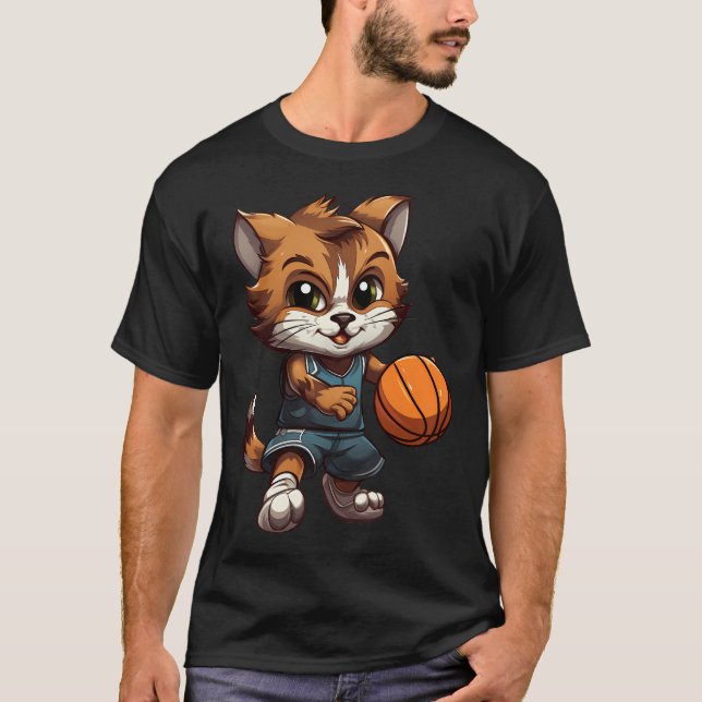 Camiseta Gatinhos de basquete (Frente)