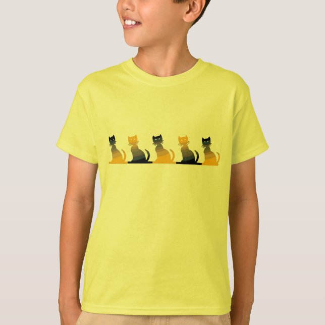 Camiseta Gatinhos de Halloween - (Frente)