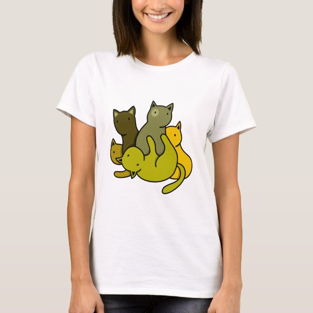 Camiseta Gatinhos de oliveira (Frente)