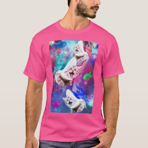 Camiseta Gatinhos de Tubarão Galáctico Trendy