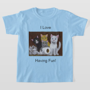 Camiseta Gatinhos divertidos Com T-Shirt