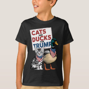 Camiseta Gatinhos E Patos Para Trump Gatos E Patos Para Tru