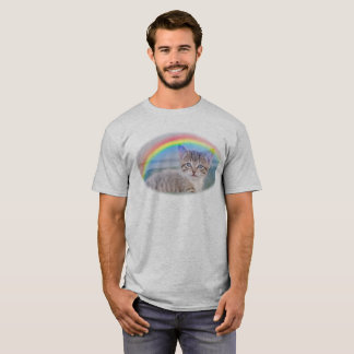 Camiseta Gatinhos e t-shirt dos arcos-íris