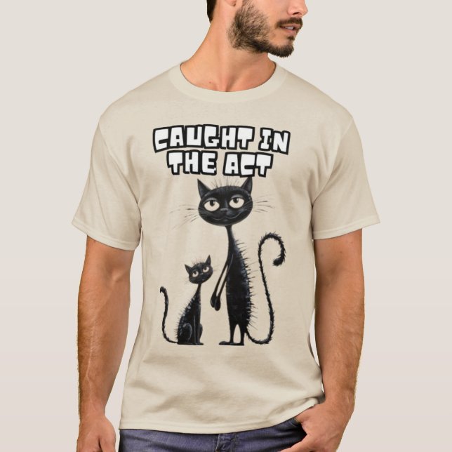 Camiseta Gatinhos Negros com Seu Compa Jogador (Frente)
