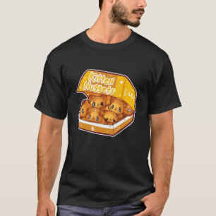 Camiseta Gatinhos Nuggets de Comida Rápida Galinha Gota-Gat