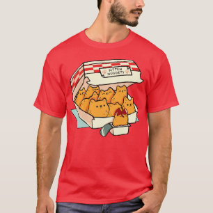 Camiseta Gatinhos Nuggets Gato de Comida Rápida por Tobe Fo