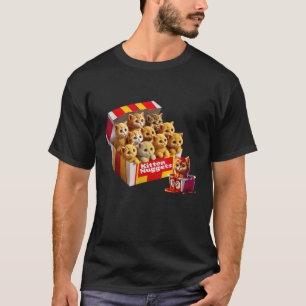 Camiseta Gatinhos Nuggets Gato Lover Gift Comida Pun Galinh