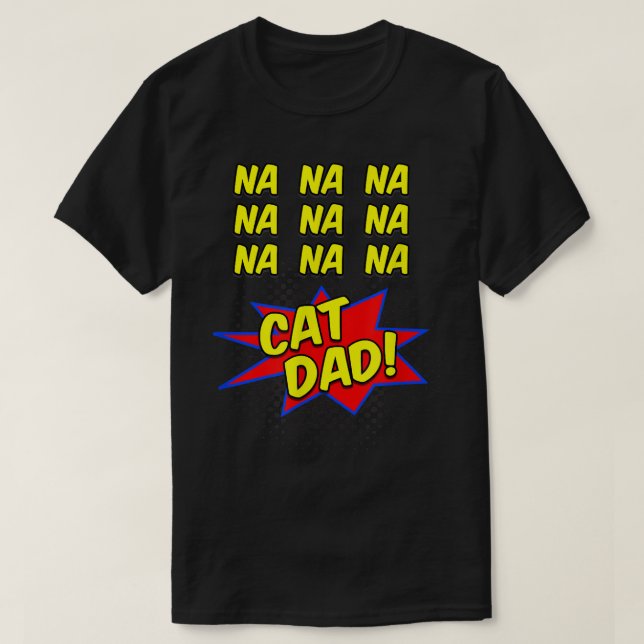Camiseta Gatinhos Pais Engraçados para Pais de Gatos  (Frente do Design)