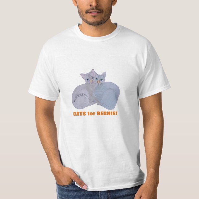 Camiseta Gatinhos para Bernie! (Frente)