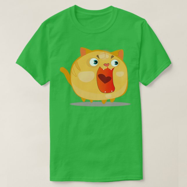 Camiseta gatinhos ruivos surpreendentes (Frente do Design)