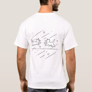 Camiseta Gatinhos Unisex Jogando Minimalista