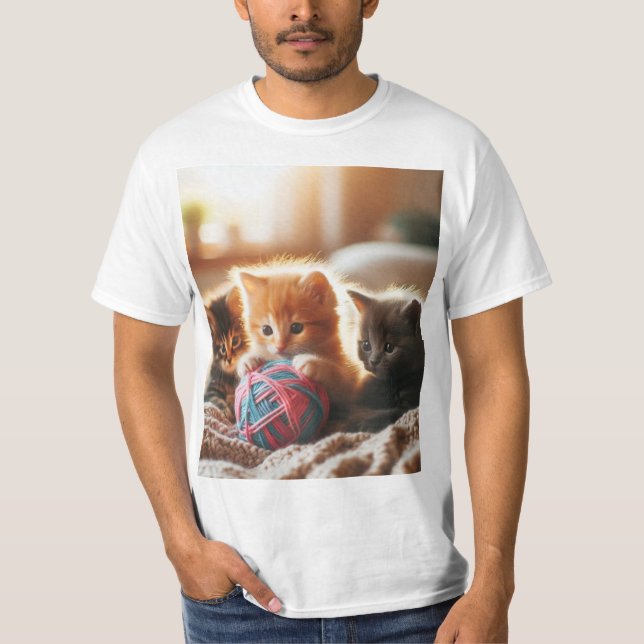 Camiseta Gatitos jugando (Frente)