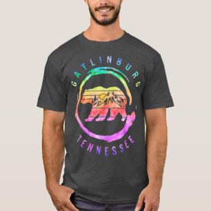 Camiseta Gatlinburg Tennessee Montanhas Enfumaçados do Exce
