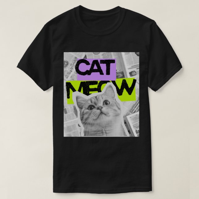 Camiseta Gato (Frente do Design)