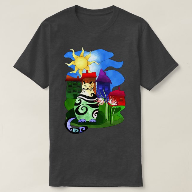 Camiseta gato75 (Frente do Design)