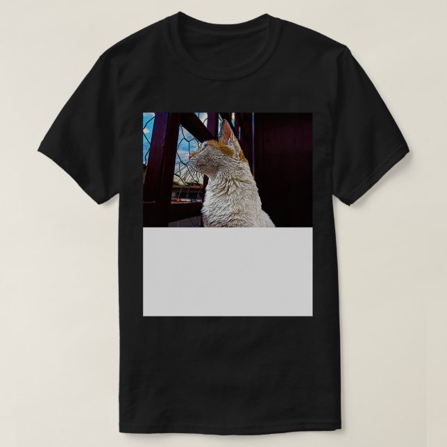 Camiseta gato 9 (Frente do Design)