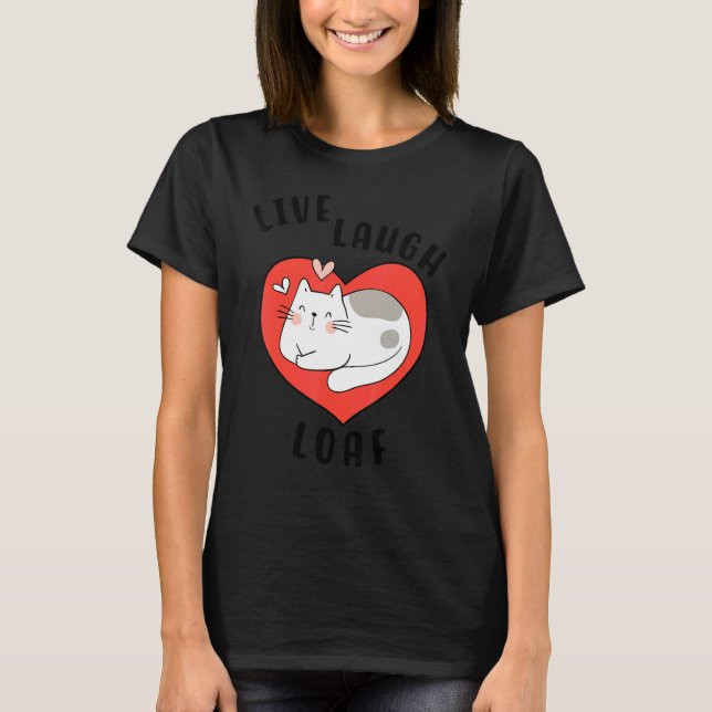 Camiseta Gato A Carregar Para Gato Mãe Gatinho Com Sono De  (Frente)