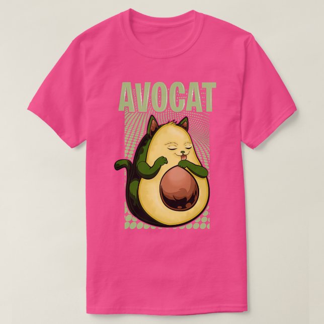 Camiseta gato abacado (Frente do Design)