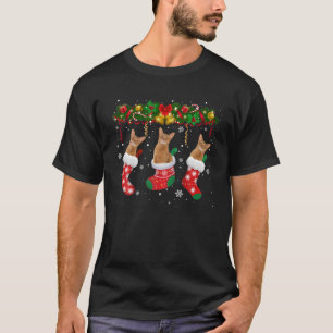 Camiseta Gato Abissino Em Meias De Natal Engraçado Abissíni