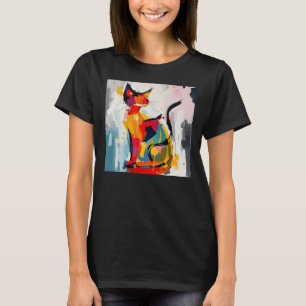 Camiseta Gato Abstrato
