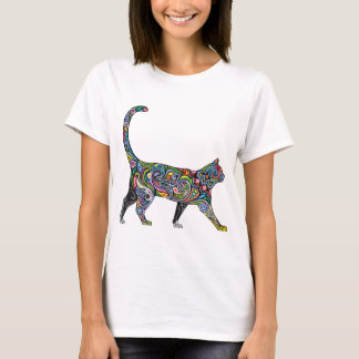 Camiseta Gato abstrato
