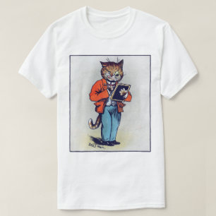 Camiseta Gato acadêmico, Louis Wain