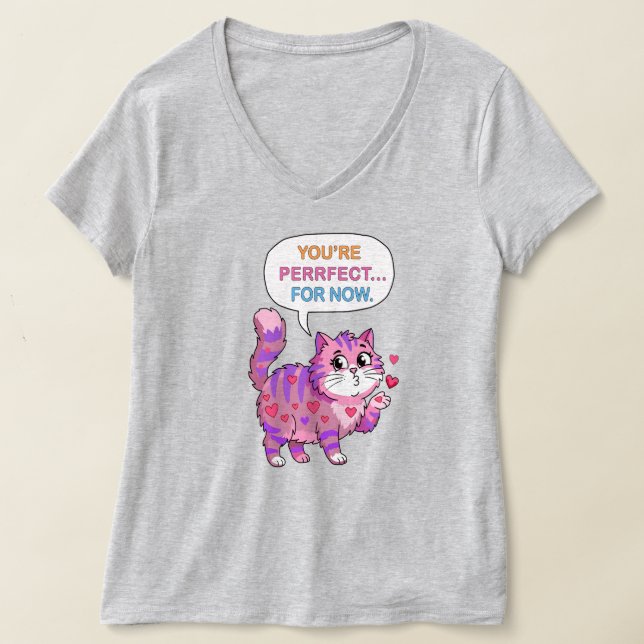 Camiseta Gato adorável (Postura )