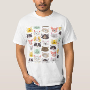 Camiseta gato adorável