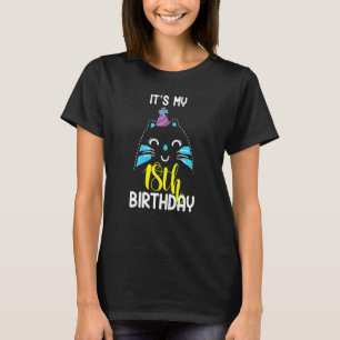 Camiseta Gato Adorável Aniversário de 18 anos Dono de Gato