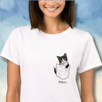 Gato Adorável de Smoking no Bolso com Nome Persona