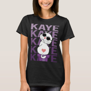 Camiseta Gato Adorável - Nome Kaye