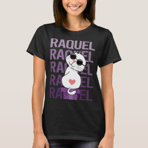 Camiseta Gato Adorável - Nome Raquel