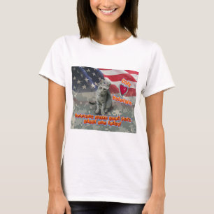 Camiseta Gato Adota Veterano para Amizade para Toda a Vida