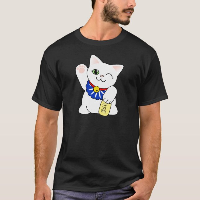 Camiseta Gato afortunado de Maneki Neko (Frente)