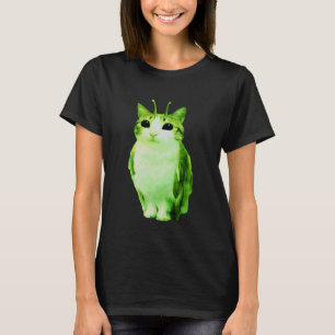 Camiseta Gato Alien Coruja Divertido Espaço Cósmico Gato Me