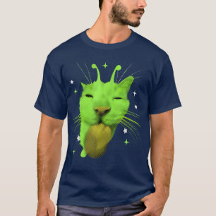 Camiseta Gato Alien Y2K Meme OVNI Retro Gatos Tolo Amante V