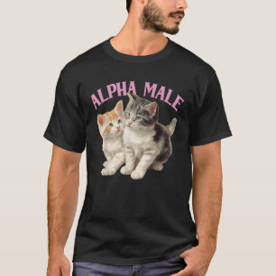 Camiseta Gato Alpha Gato Engraçado Gatinho Irônico Humor Y2