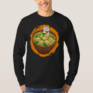Camiseta Gato Ama Esta Sopa Miso Comida Japonesa Sopa Miso