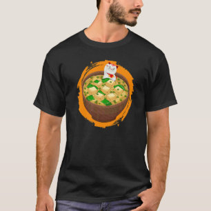 Camiseta Gato Ama Este Miso Sopa Comida Japonesa Sopa Miso
