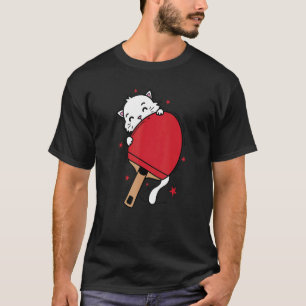 Camiseta Gato ama Pet de Hobby Mesa do Esporte da Tênis