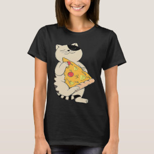 Camiseta Gato Ama Pizza de Abacaxi Proibida Comida Havaiana
