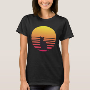 Camiseta Gato Ama Pôr do Sol
