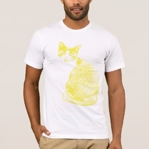 Camiseta Gato amarelo
