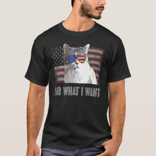 Camiseta Gato American Wirehair Eu Faço O Que Quero Retro E