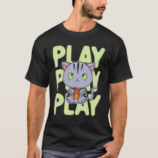 Camiseta Gato Americano de Pelo Curto Fofinho Urso de Pelúc