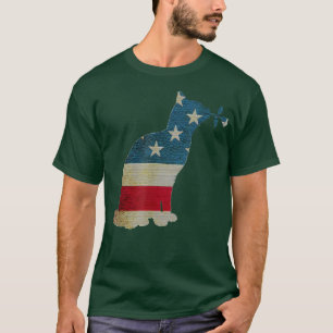 Camiseta Gato Americano Patriótico Engraçado 4 de julho com