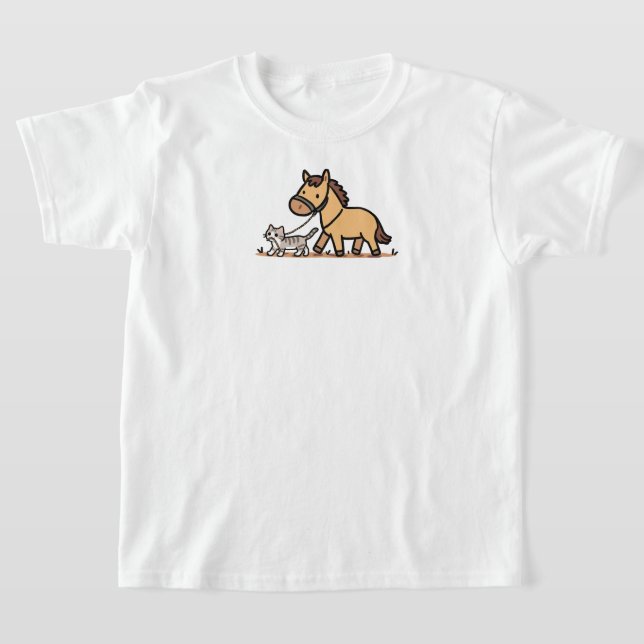 Camiseta Gato Amor de Cavalo (Postura )