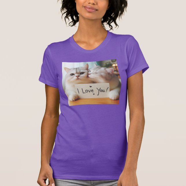 CAMISETA GATO AMOR POR VOCÊ!! (Frente)